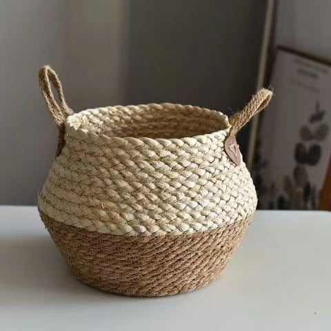 Bamboo Seagrass Storage Basket