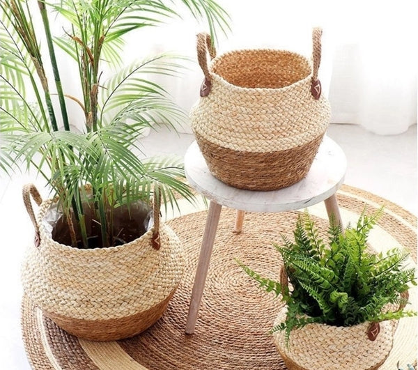 Bamboo Seagrass Storage Basket