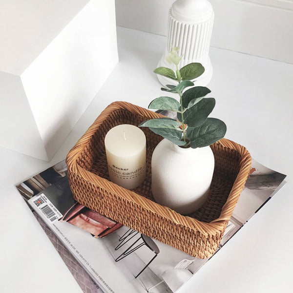 Handwoven Rattan Basket