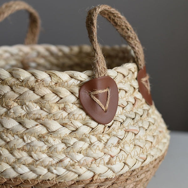 Bamboo Seagrass Storage Basket