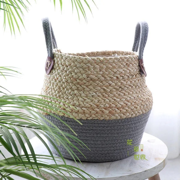 Bamboo Seagrass Storage Basket