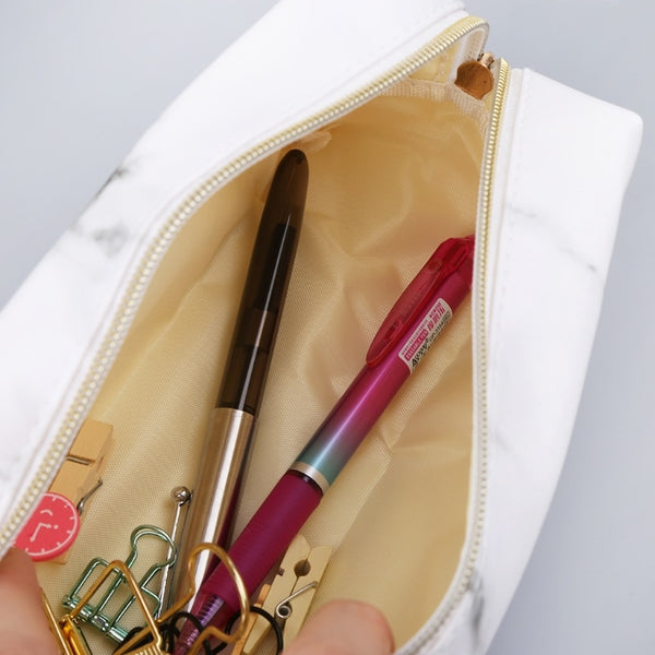 Marble Print Pencil Case