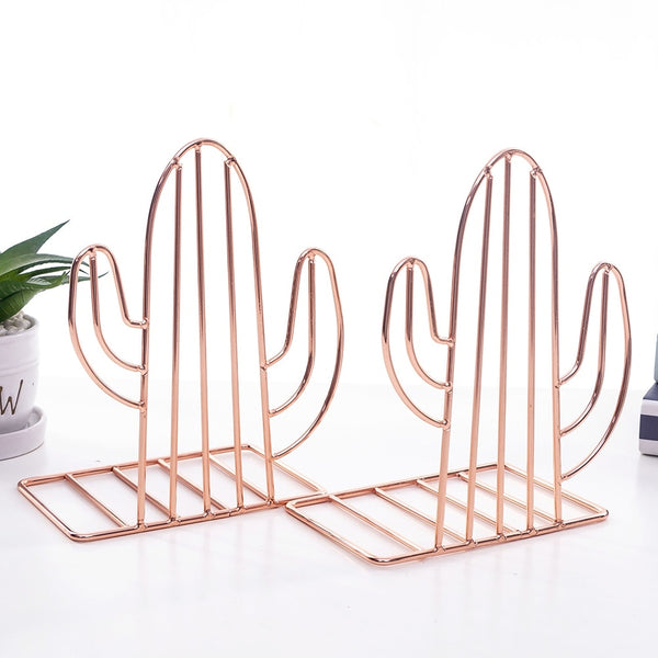 Cactus Metal Bookends