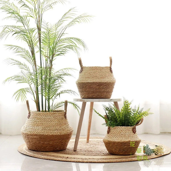 Bamboo Seagrass Storage Basket