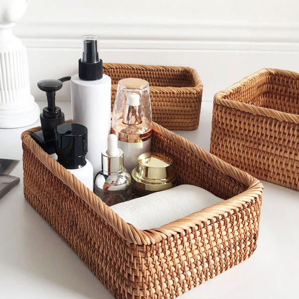 Handwoven Rattan Basket