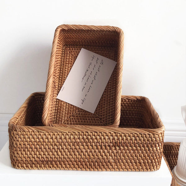 Handwoven Rattan Basket