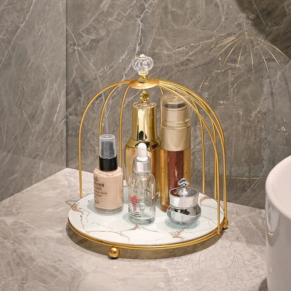 White marble & gold