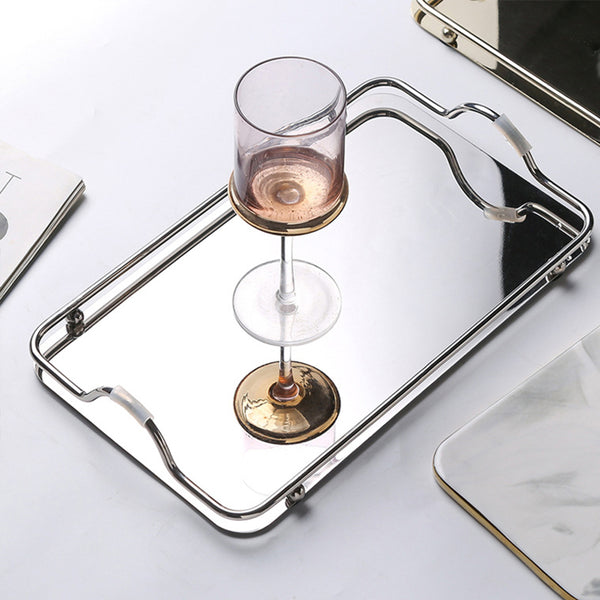 Metallic Mirrored Tray