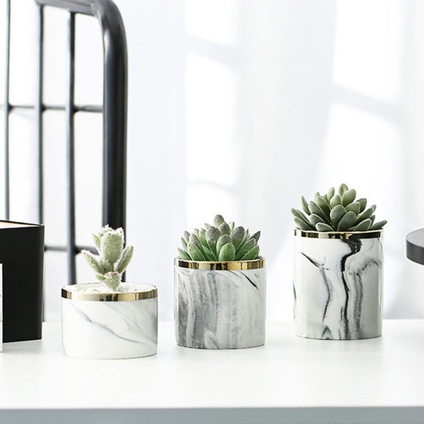 Ceramic Marble Planters