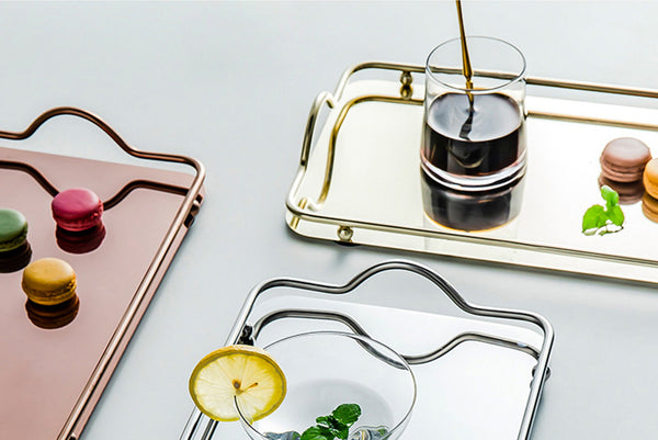 Metallic Mirrored Tray